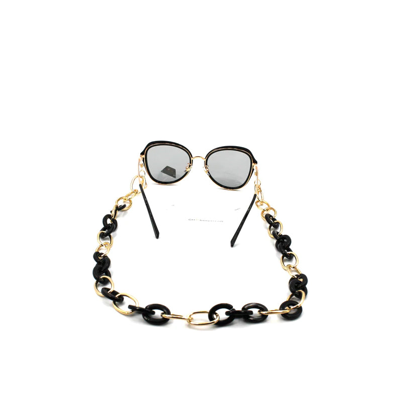 Charmswear | Black with Gold Eyewear Chain | Model 013